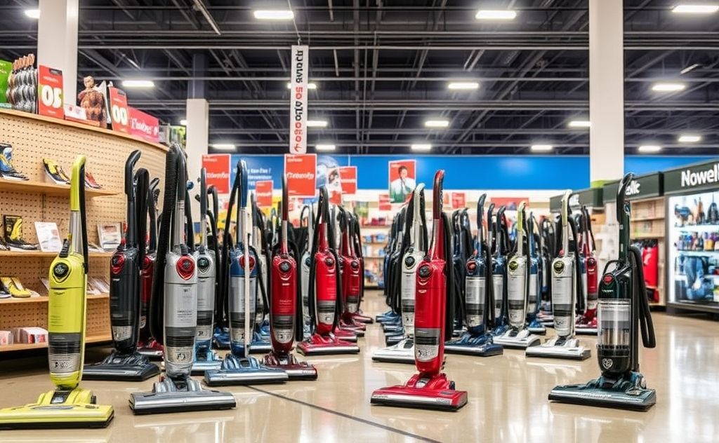 Find clearance vacuums at retail stores.