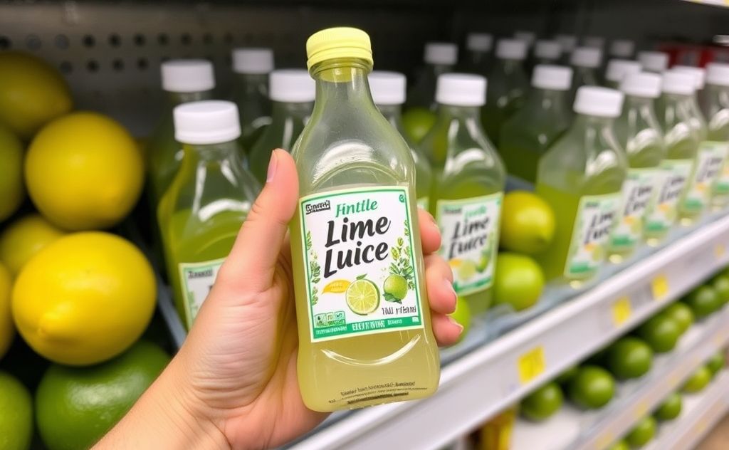 Find lime juice in the grocery aisle