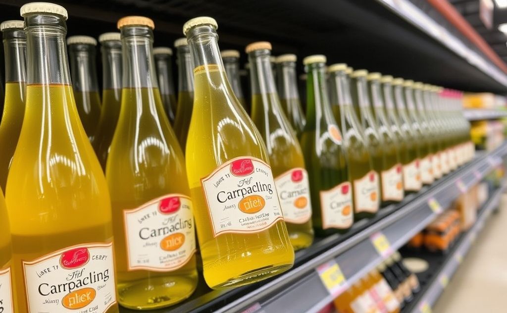 Find sparkling cider in grocery store aisles