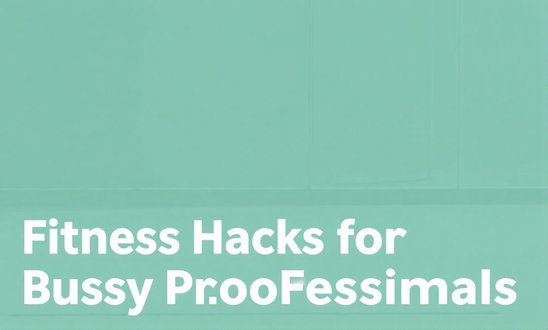 Fitness Hacks for Busy Professionals