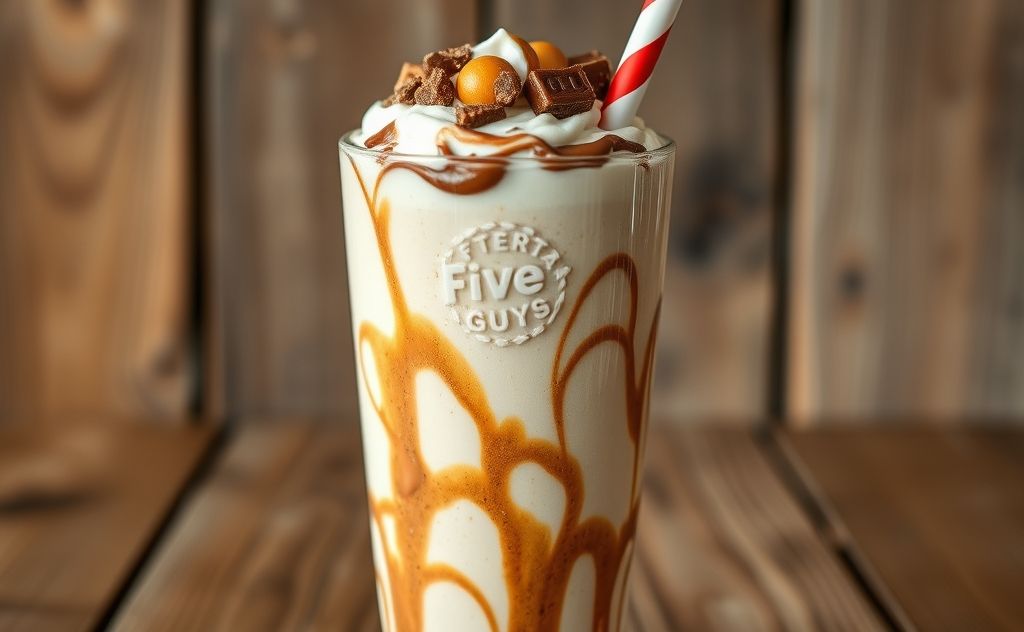 Five Guys milkshake with tasty mix-ins