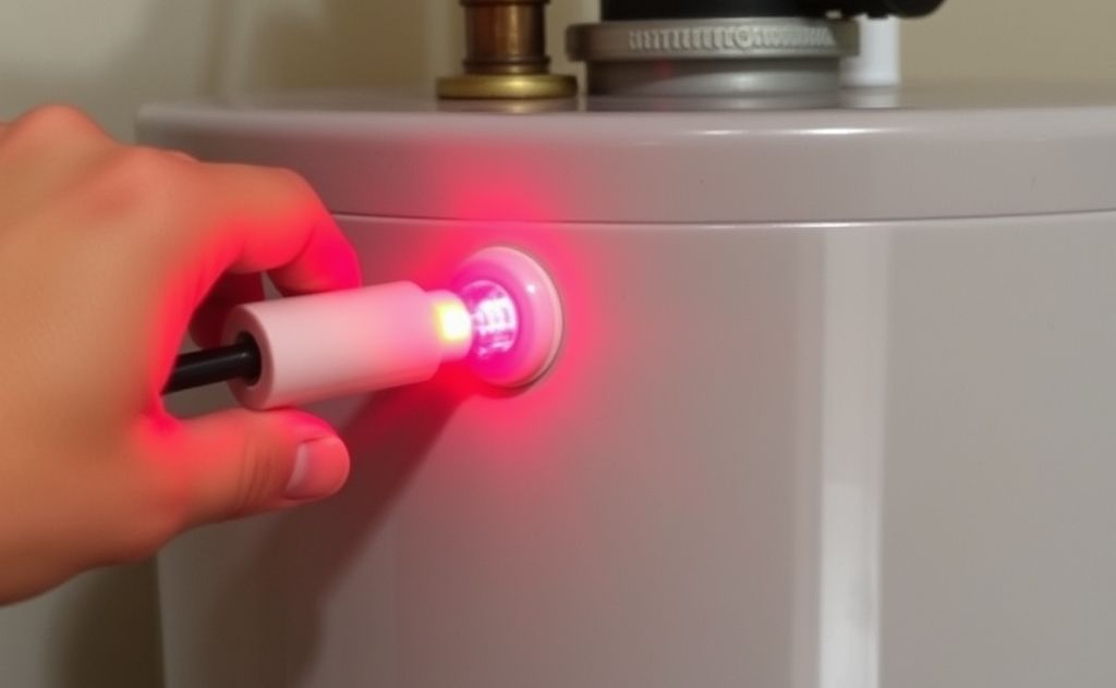 Fix flickering red LED on water heater cord