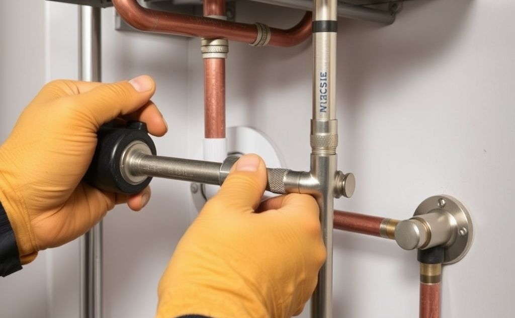Fix hot water leaks in central heating system.