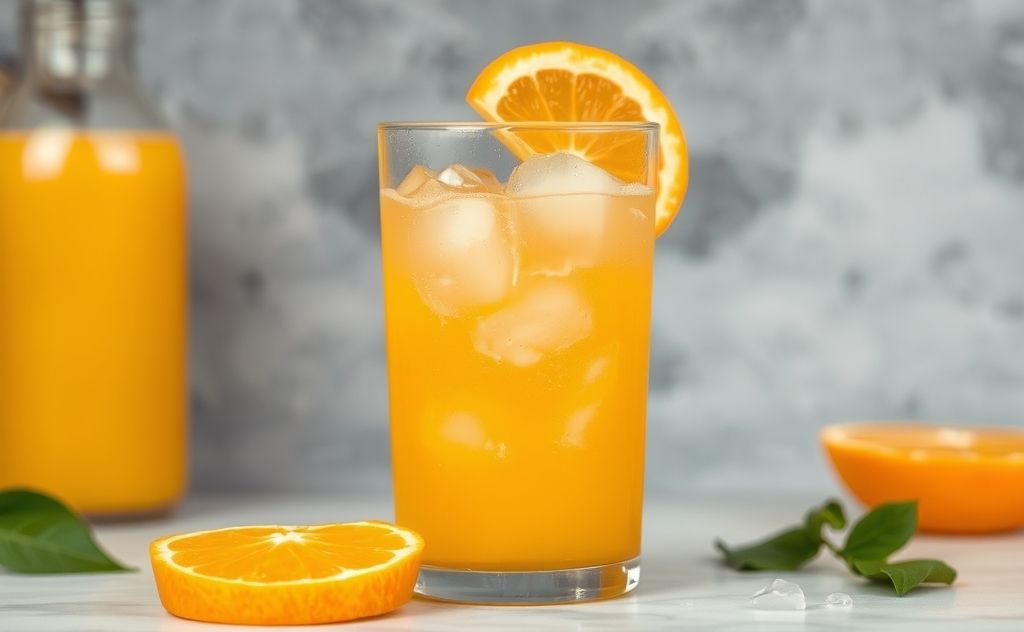 Fizzy orange juice safety and causes