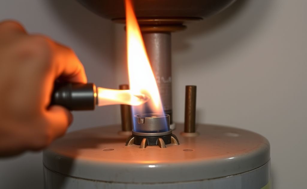 Flame goes out when trying to light water heater