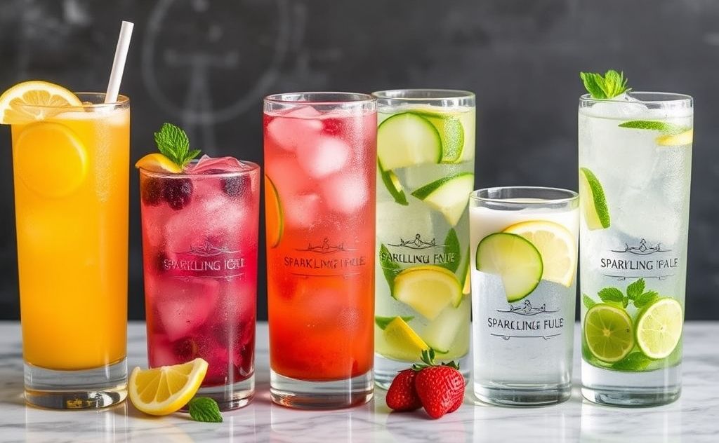 Flavorful ingredients in Sparkling Ice drinks