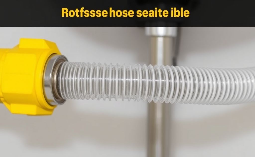 Flex hose not suitable for hot water heater