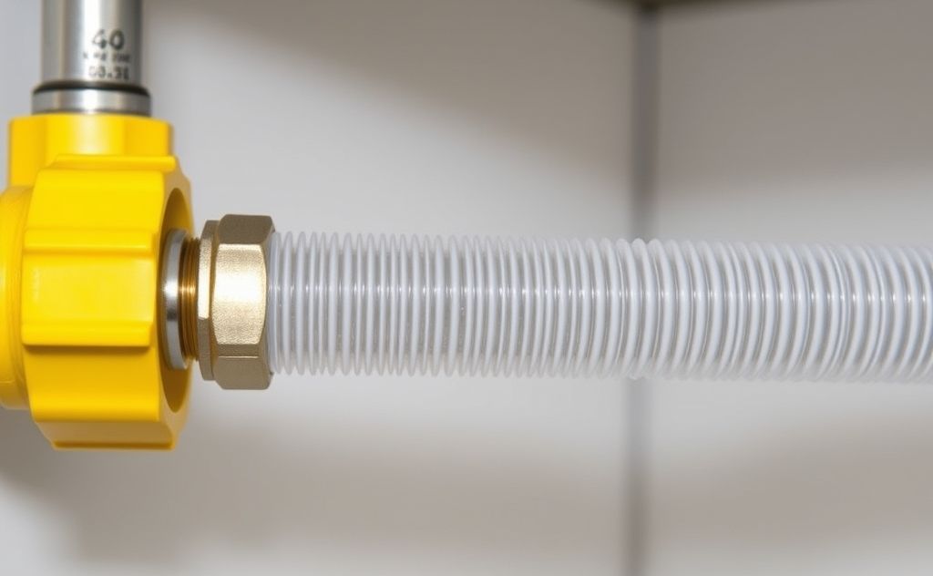 Flex hose use for hot water heater connections