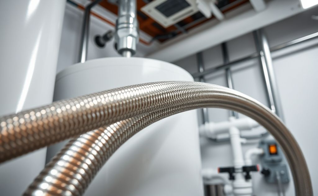 Flex stainless for water heater connections