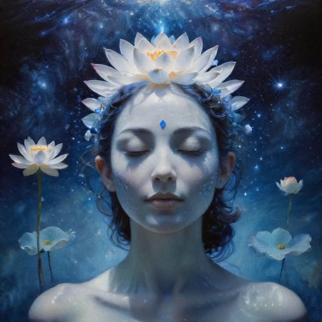 Floating in Bliss. Nurturing Your Crown Chakra