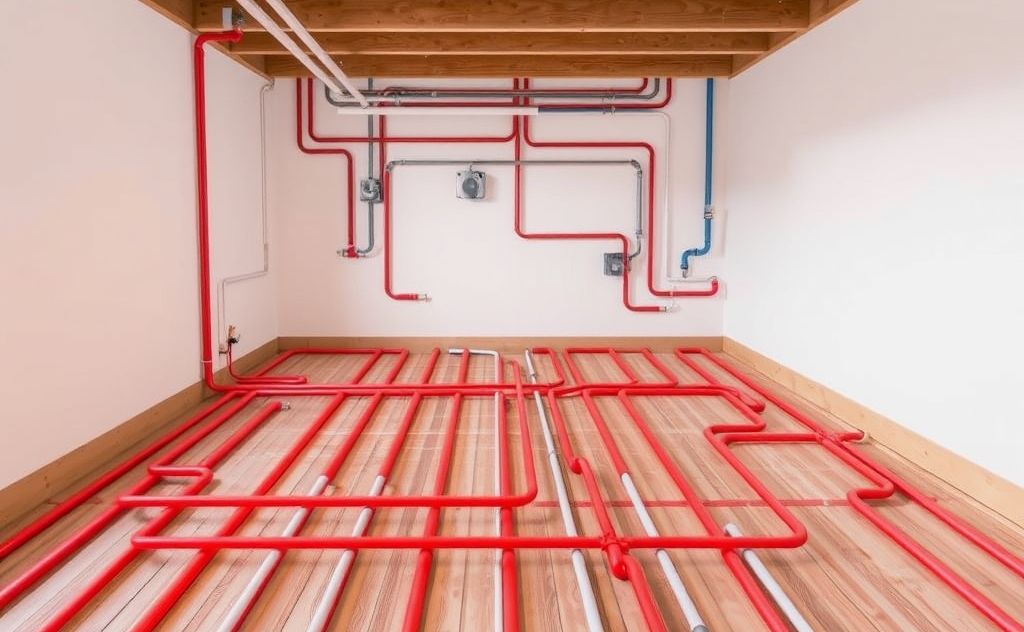 Floor temperature requirements for hydronic heating system
