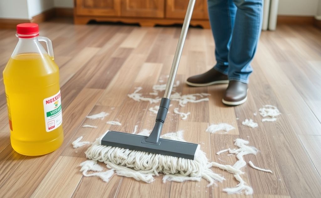 Floor types harmful with vinegar mopping