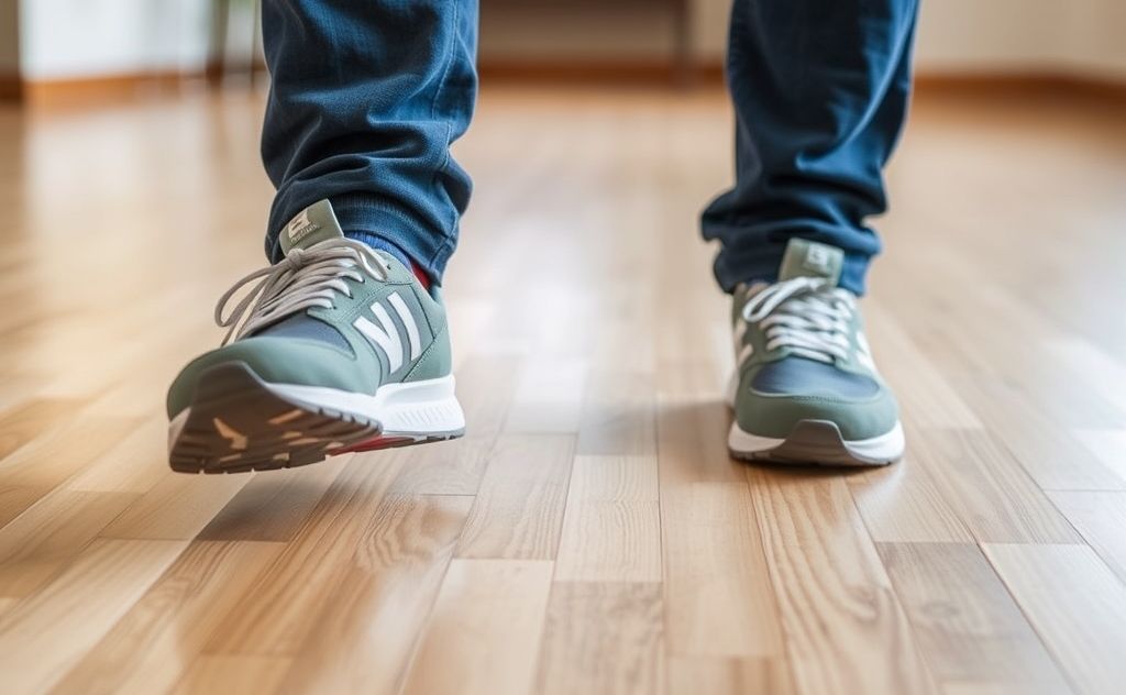 Floor-specific footwear enhances floor durability.