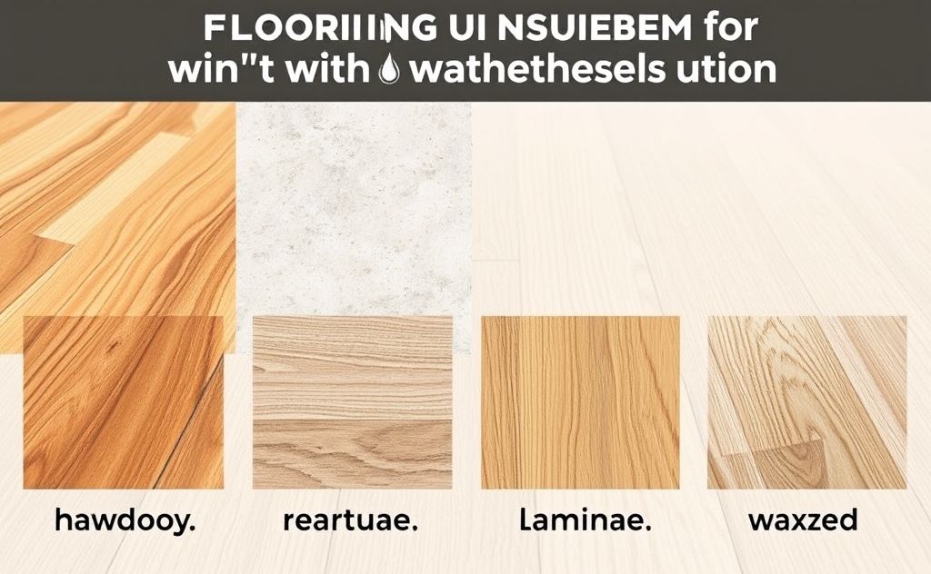 Flooring types unsuitable for vinegar mopping