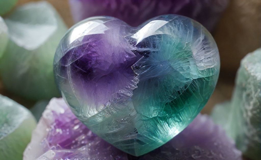 Fluorite's connection to the heart chakra