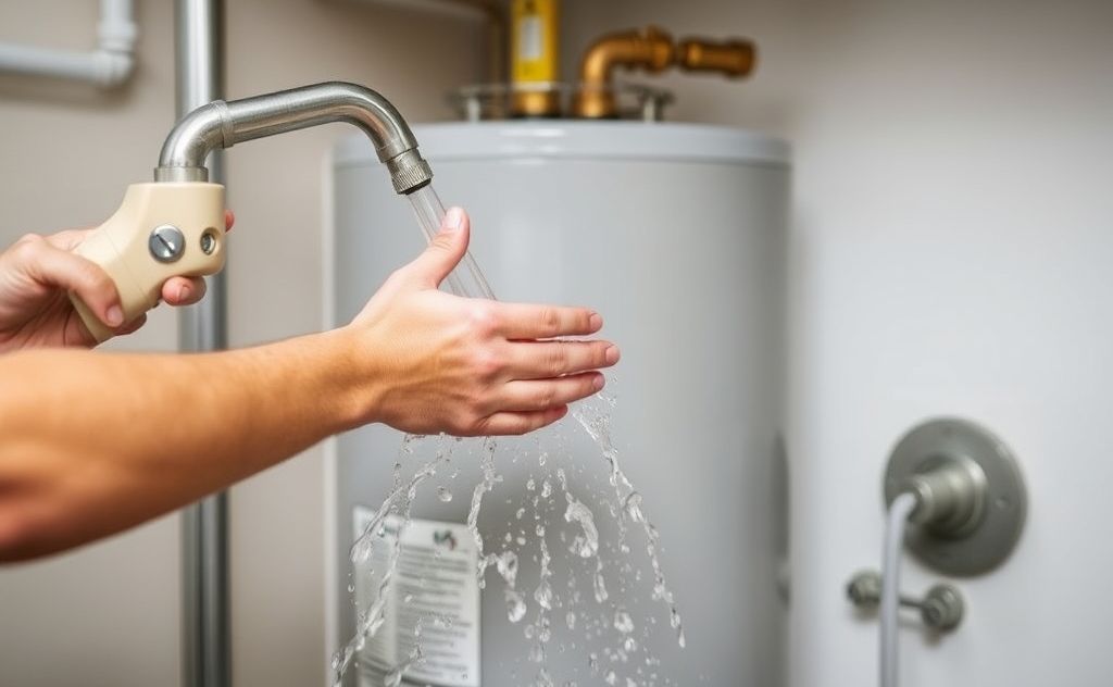 Flushing water heater improves water pressure