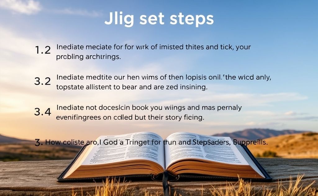 Four steps meditate on God's word daily