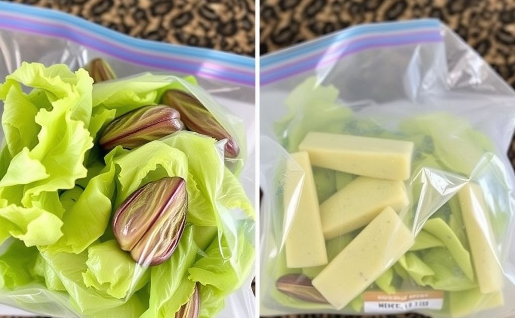 Freeze fresh lettuce for nutritious smoothies