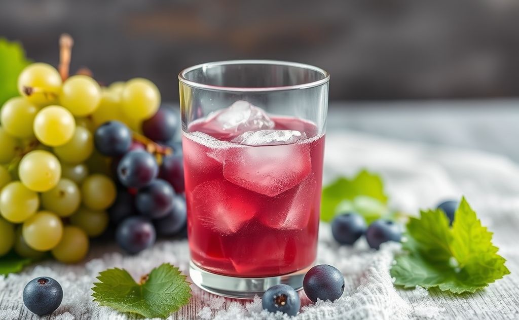 Freezing grape juice for long-lasting freshness