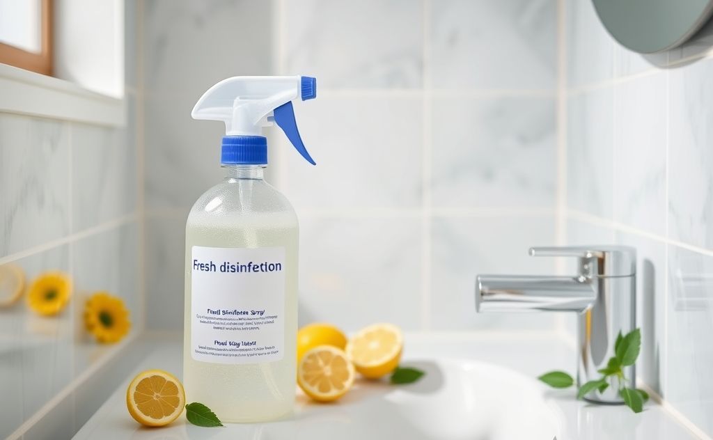 Fresh bathroom disinfectant spray daily use