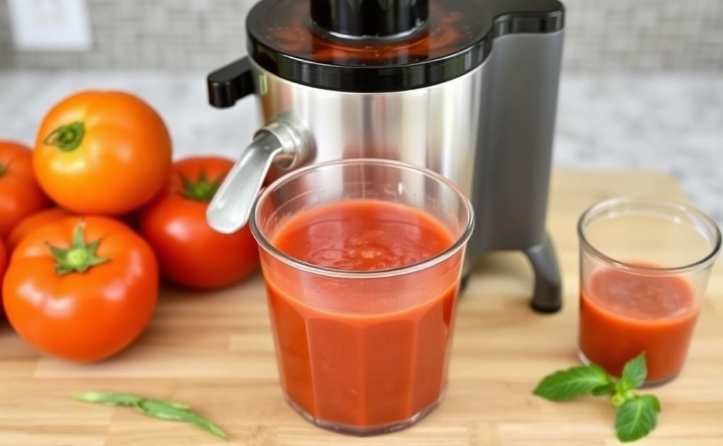 Fresh tomato sauce made easy with Omega Juicer
