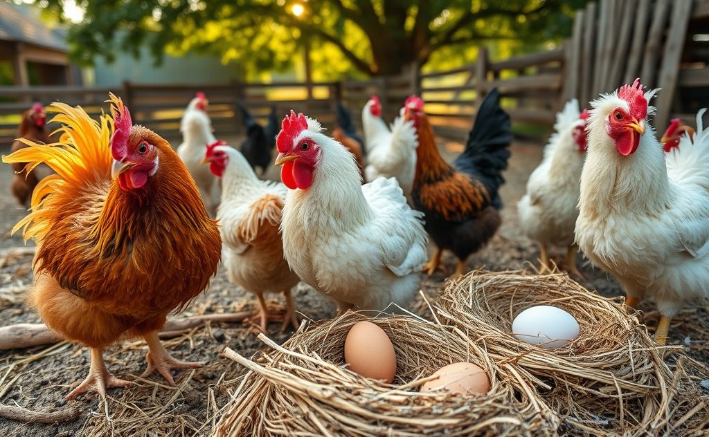 Frizzle chickens lay brown or white eggs