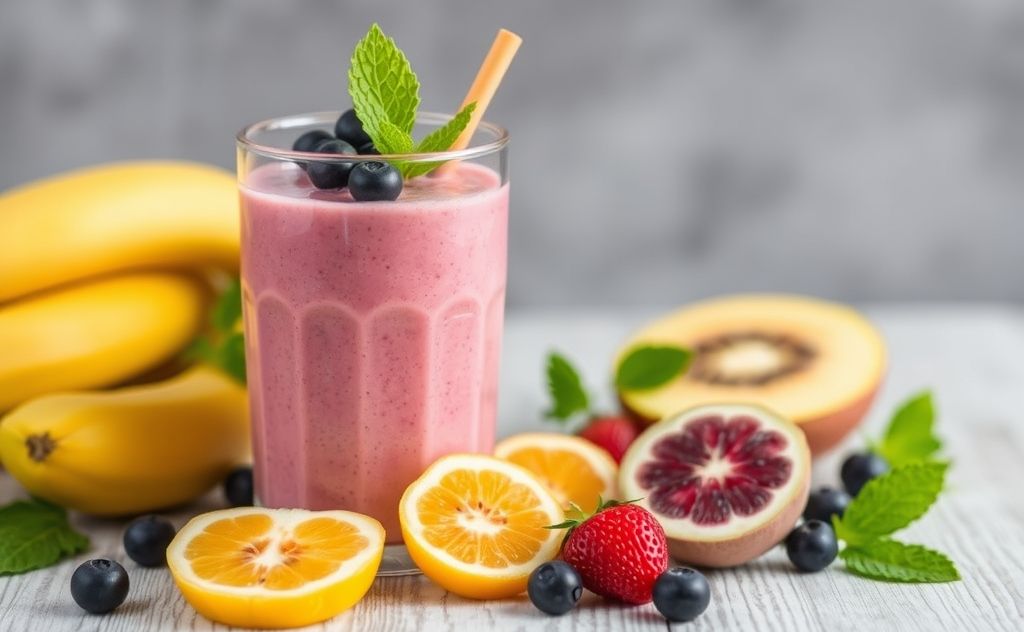 Fruit smoothies aid digestion and soothe stomach.