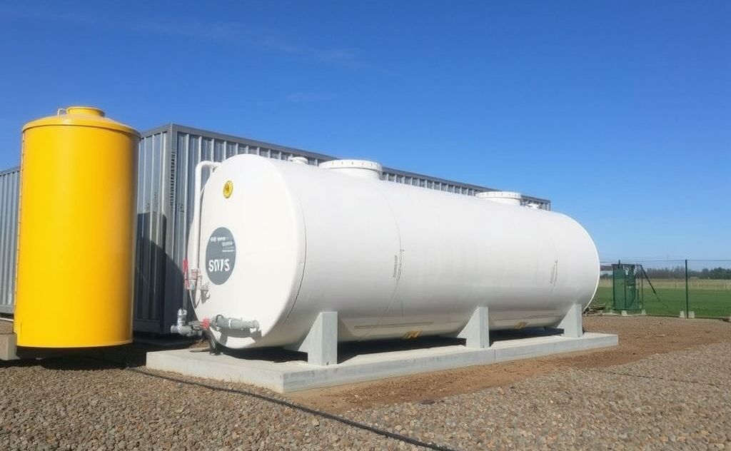 Fuel storage for biomass heating systems maintenance