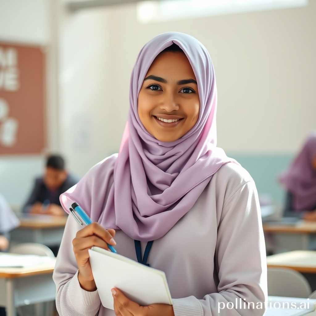 Noorainee Salae in a classroom