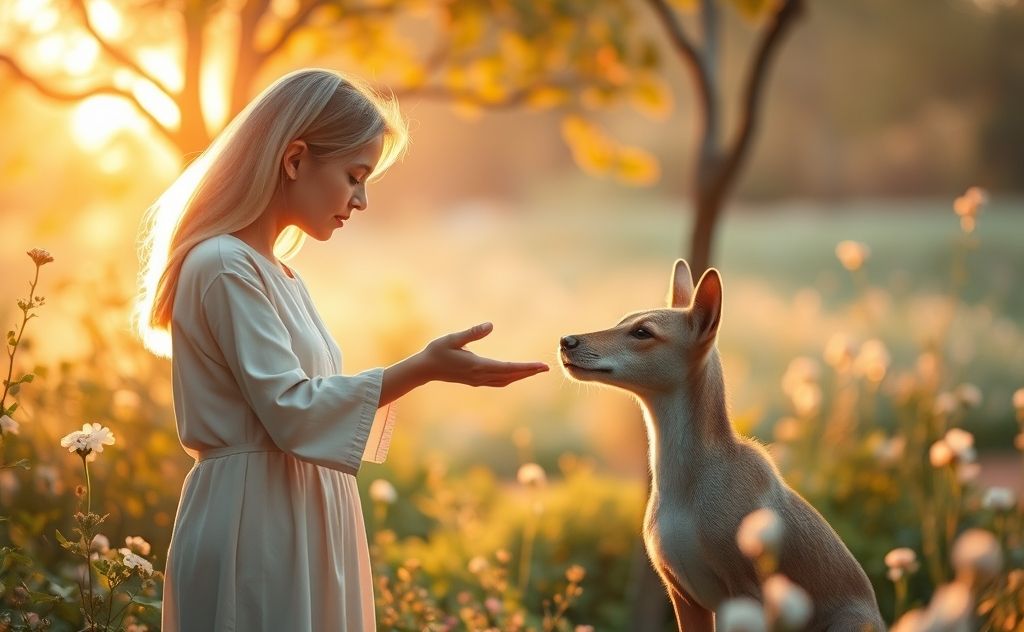 Gain trust with gentle approach and patience