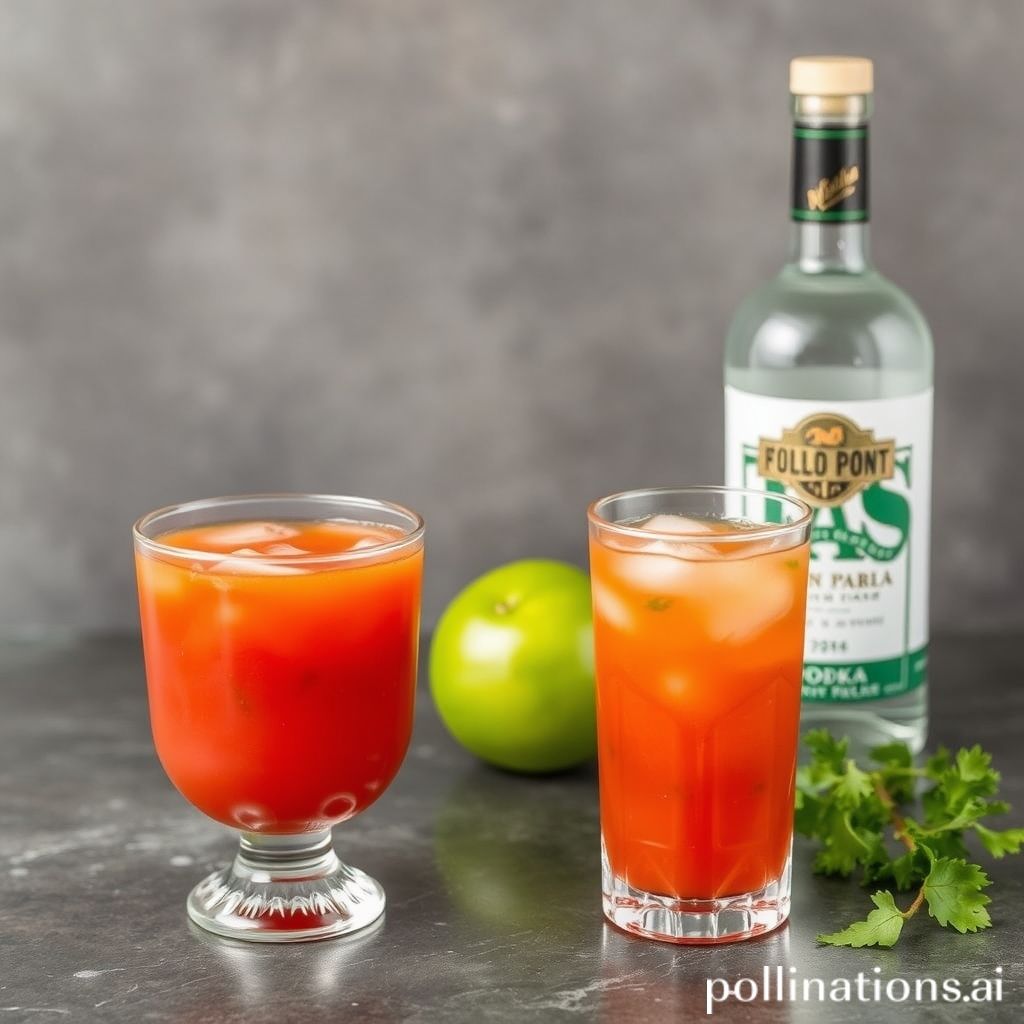Garnishes and Flavors for Vodka and Tomato Juice Cocktails
