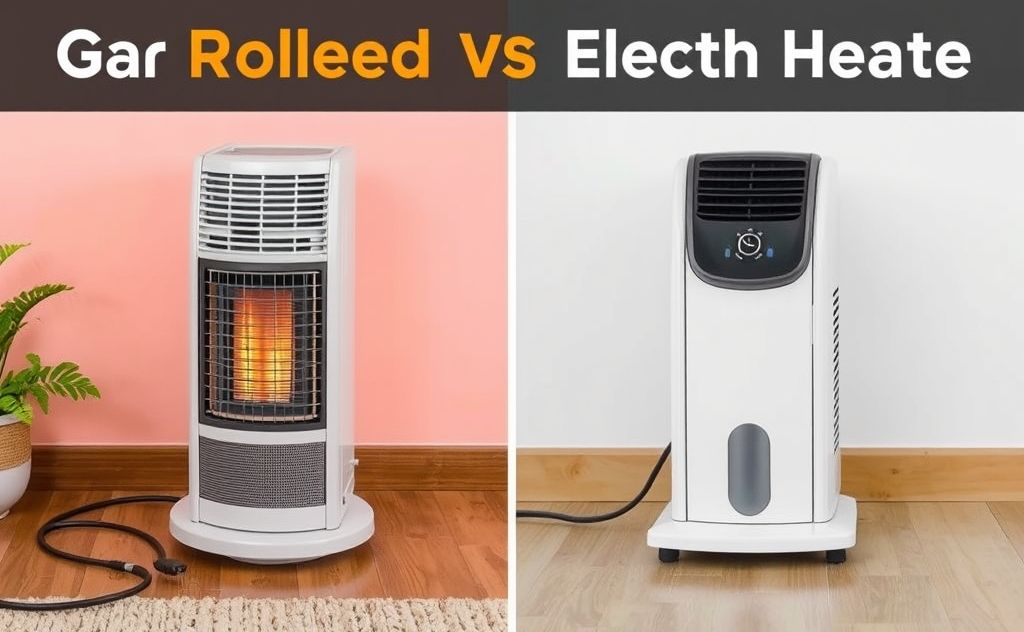 Gas and electric heaters side by side comparison