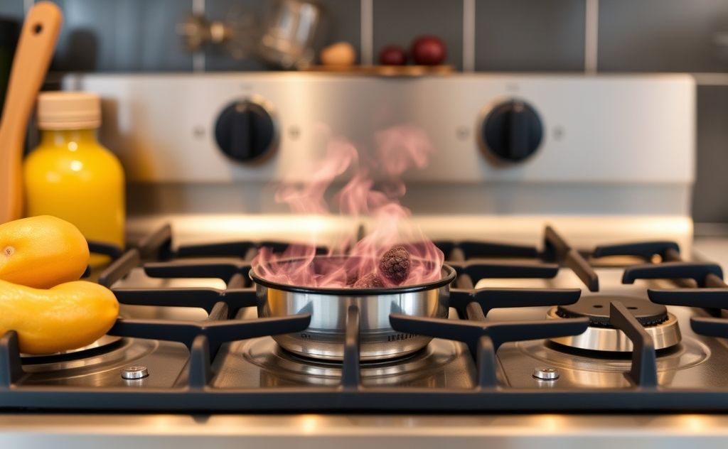 Gas burners offer efficiency and control in cooking.