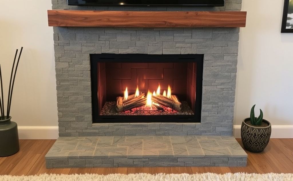 Gas fireplace conversion to electric method
