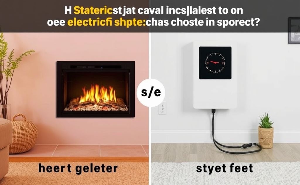 Gas fireplace versus electric heat cost comparison