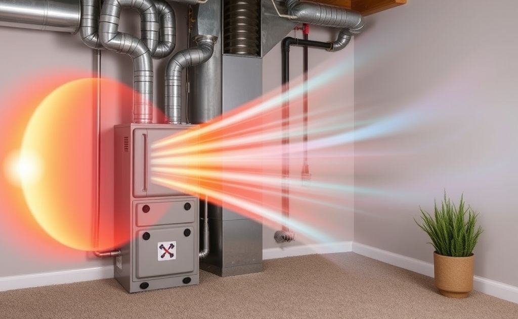 Gas furnace providing faster, warmer air for home comfort.