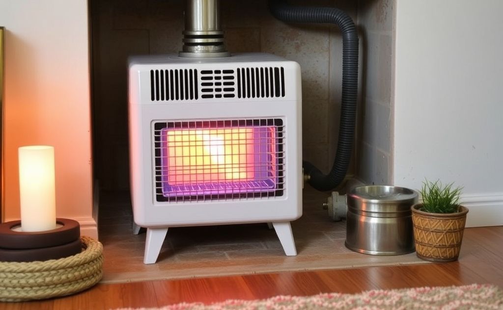 Gas space heater venting safety tips for a cozy home environment.