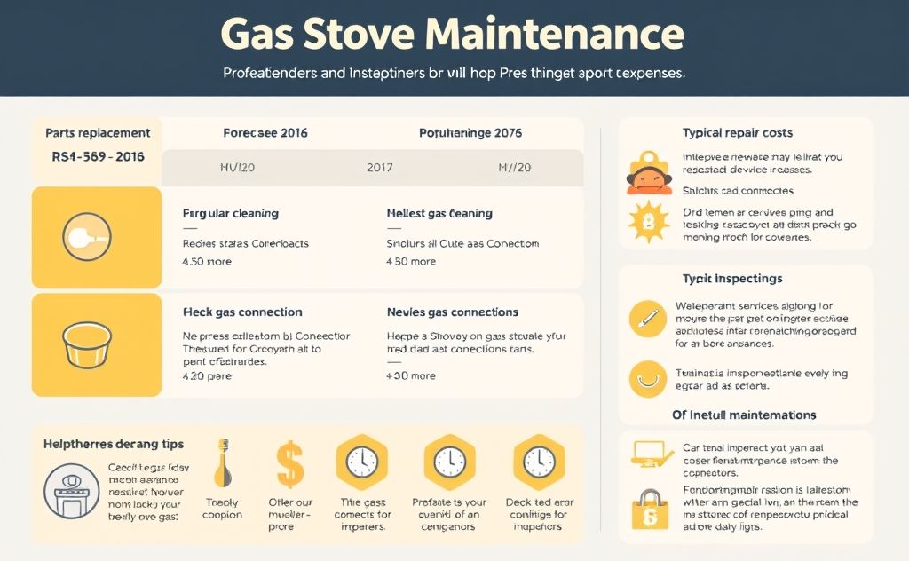 Gas stove maintenance costs breakdown and tips