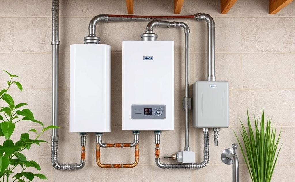 Gas tankless water heaters efficient energy use