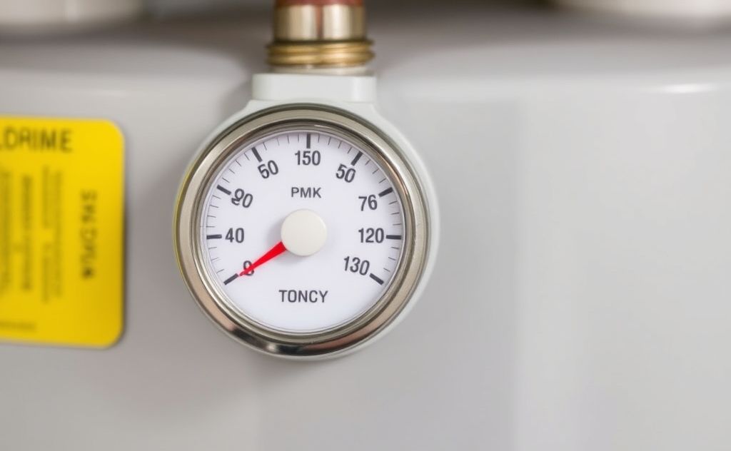 Gas water heater thermostat regulates heating process