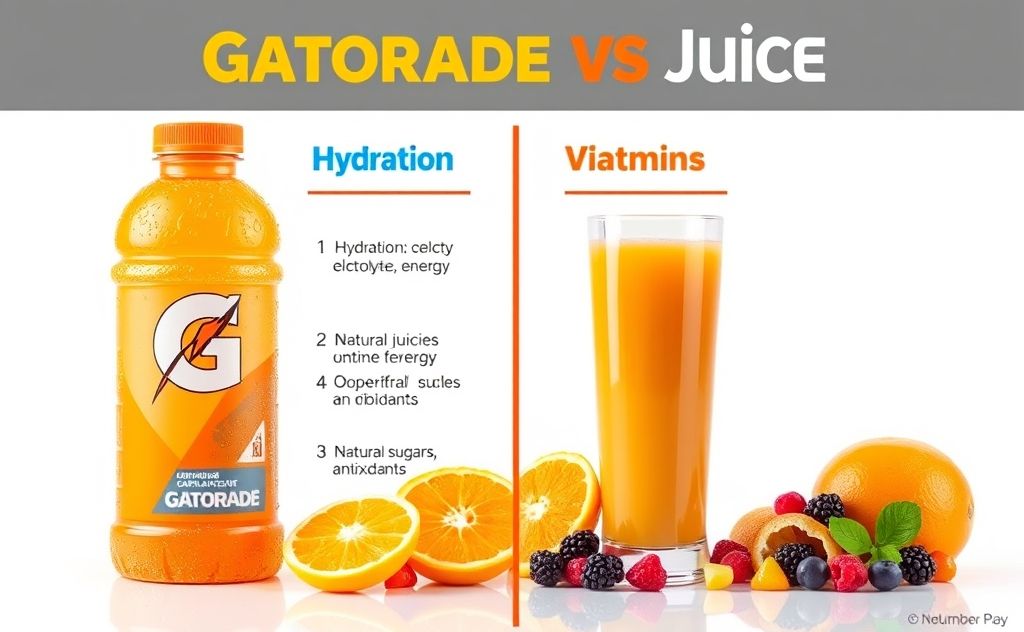 Gatorade versus juice main differences explained