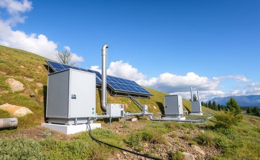Geothermal energy powering efficient HVAC systems