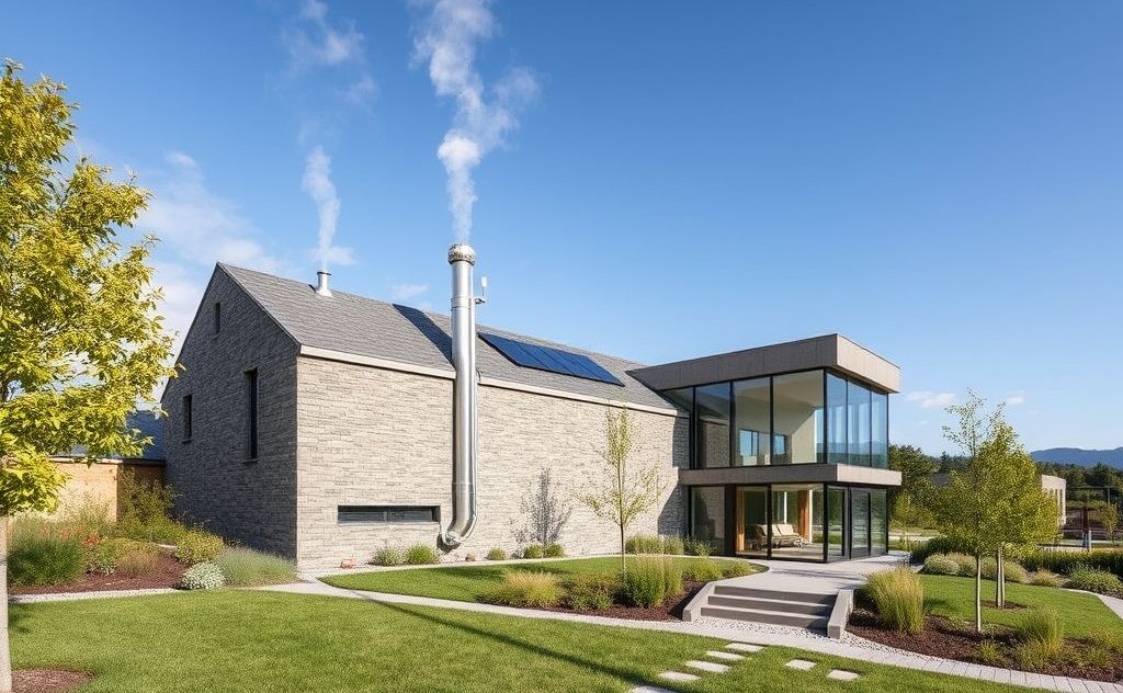Geothermal system integration in modern architecture