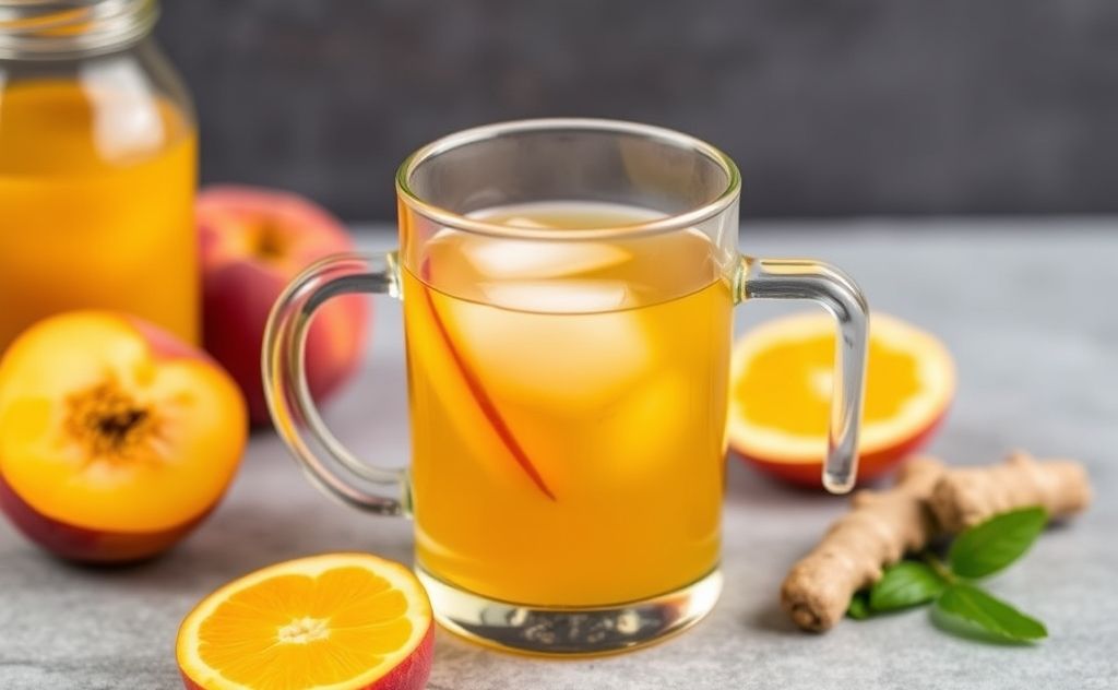 Ginger Peach Turmeric Tea boosts health benefits
