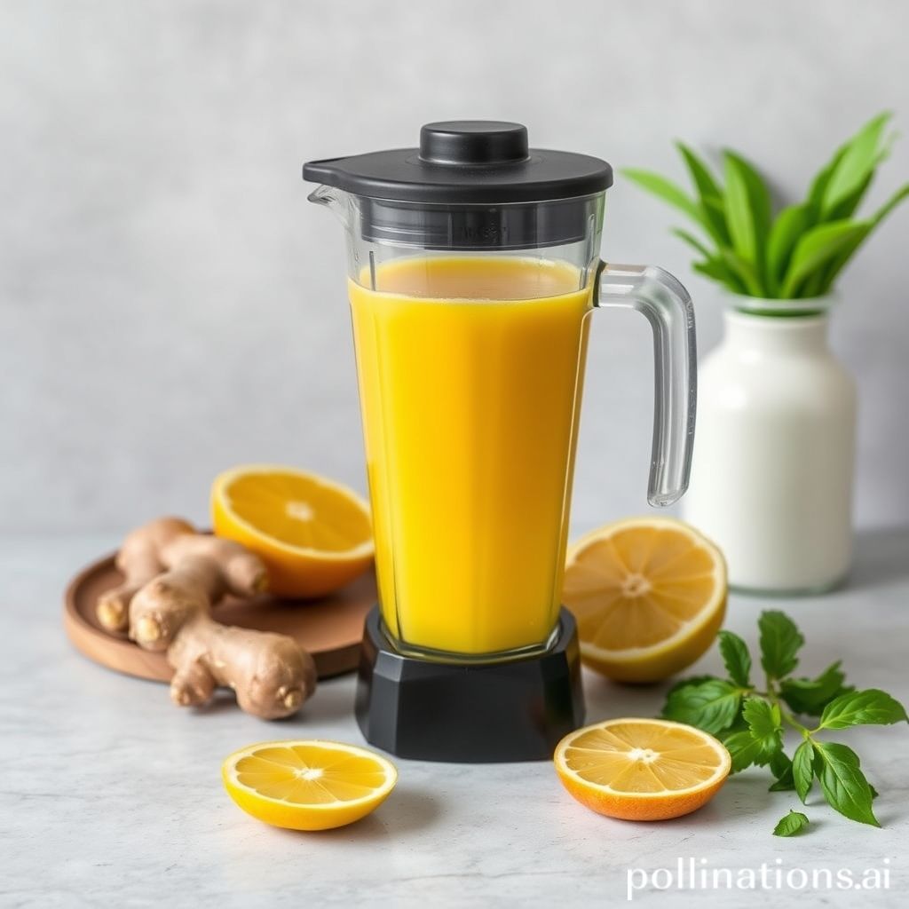 how to make ginger juice with a blender