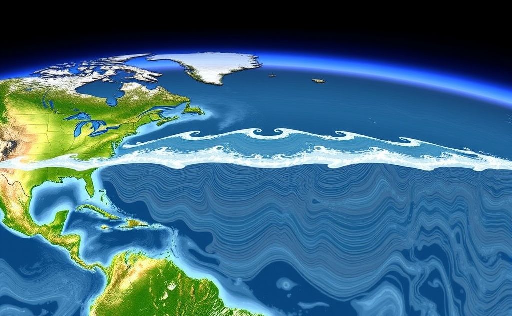Global conveyor belt system impacts ocean currents