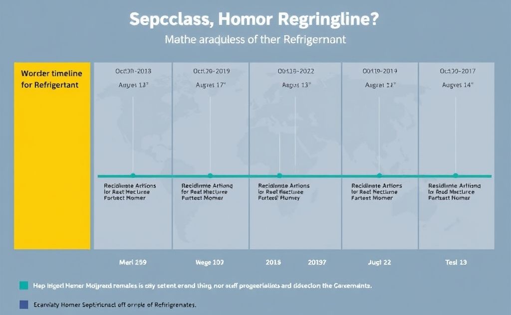 Global phase-out timelines for refrigerants