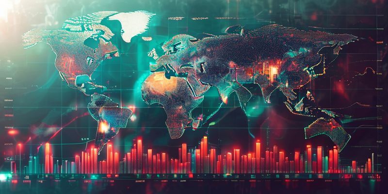 Chart illustrating global economic growth projections, inflation rates, and geopolitical risk indices for 2026.