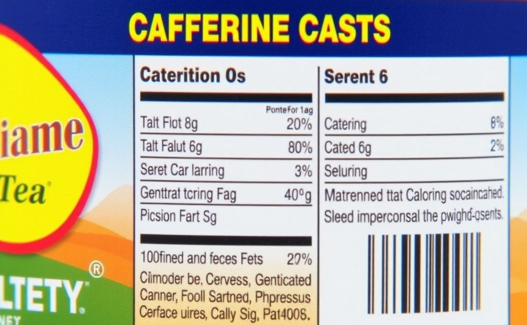 Gold Peak Unsweetened Tea caffeine content details