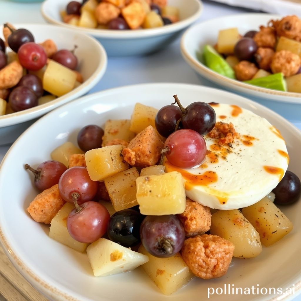 Grape in Savory Dishes: Gourmet Appetizer and Perfect Balance